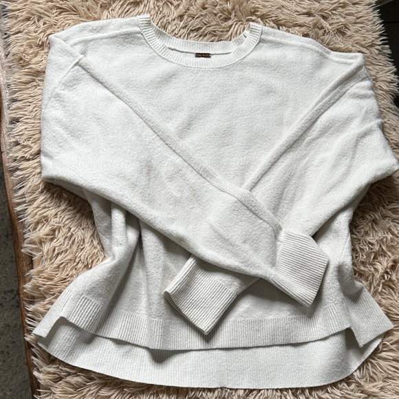 Free People Cream Crew Neck Sweater - Picture 8 of 9